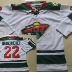 Minnesota Wild #22 Nino Niederreiter Valkoinen Paita – Miesten