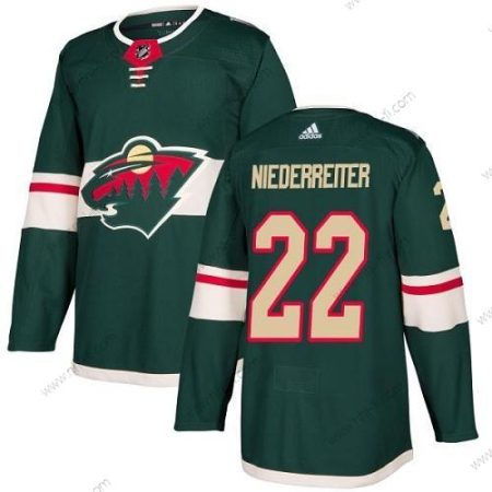 Minnesota Wild #22 Nino Niederreiter Vihreä Kotiottelu Aito Ommeltu NHL Paita – Nuoret