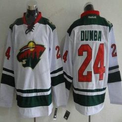 Minnesota Wild #24 Matt Dumba Reebok Valkoinen Kolmas Premier Jääkiekko Paita – Miesten