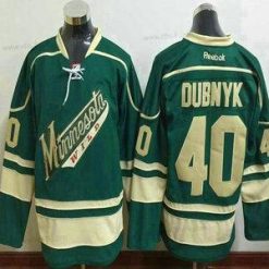 Minnesota Wild #40 Devan Dubnyk Reebok Vihreä Vaihtopaita Premier Paita – Miesten