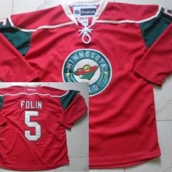 Minnesota Wild #5 Christian Folin Punainen Paita – Miesten