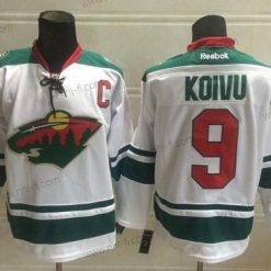 Minnesota Wild #9 Mikko Koivu 2014 Valkoinen Paita – Miesten