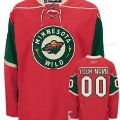 Minnesota Wild Räätälöidyt Punainen Paita – Miesten