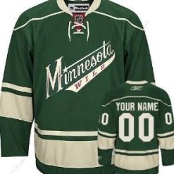 Minnesota Wild Räätälöidyt Vihreä Paita – Miesten