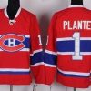 Montreal Canadiens #1 Jacques Plante Punainen Retro CCM Paita – Miesten