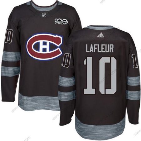 Montreal Canadiens #10 Guy Lafleur Musta 1917-2017 100th Vuosipäivä Ommeltu NHL Paita – Miesten