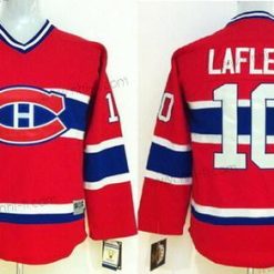 Montreal Canadiens #10 Guy Lafleur Punainen Retro CCM Paita – Lasten