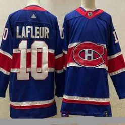 Montreal Canadiens #10 Guy Lafleur Sininen 2021 Retro Ommeltu NHL Paita – Miesten