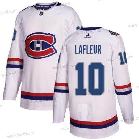 Montreal Canadiens #10 Guy Lafleur Valkoinen Aito 1917-2017 100th Klassinen Ommeltu NHL Paita – Nuoret