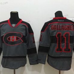 Montreal Canadiens #11 Brendan Gallagher Charcoal Harmaa Paita – Miesten