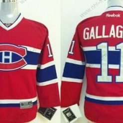 Montreal Canadiens #11 Brendan Gallagher Punainen Paita – Lasten