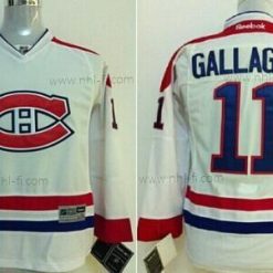 Montreal Canadiens #11 Brendan Gallagher Valkoinen Paita – Lasten