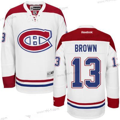 Montreal Canadiens #13 Mike Brown Reebok Valkoinen Jääkiekko Ommeltu NHL Paita – Miesten