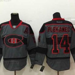 Montreal Canadiens #14 Tomas Plekanec Charcoal Harmaa Paita – Miesten