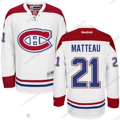 Montreal Canadiens #21 Reebok Valkoinen Premier Kotiottelu Räätälöidyt Paita – Miesten