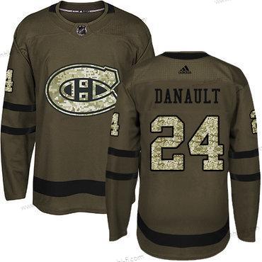 Montreal Canadiens #24 Phillip Danault Vihreä Salute to Service Ommeltu NHL Paita – Nuoret