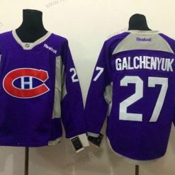 Montreal Canadiens #27 Alex Galchenyuk 2014 Training Violetti Paita – Miesten