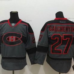 Montreal Canadiens #27 Alex Galchenyuk Charcoal Harmaa Paita – Miesten