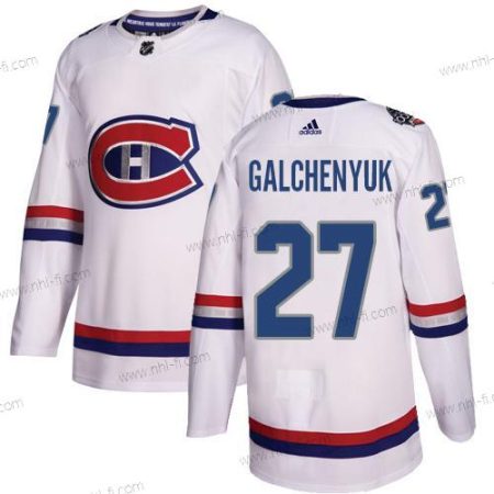 Montreal Canadiens #27 Alex Galchenyuk Valkoinen Aito 1917-2017 100th Klassinen Ommeltu NHL Paita – Nuoret