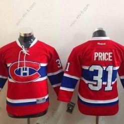 Montreal Canadiens #31 Carey Price Reebok Punainen 2015-16 Premier Jääkiekko Paita – Nuoret