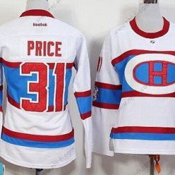 Montreal Canadiens #31 Carey Price Reebok Valkoinen 2016 Talvi Klassinen Premier Paita – Naisten