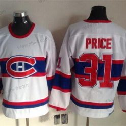 Montreal Canadiens #31 Carey Price Valkoinen Retro CCM Paita – Miesten