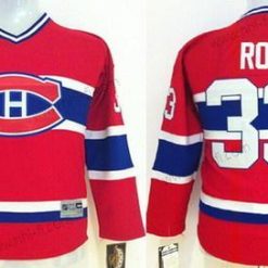 Montreal Canadiens #33 Patrick Roy Punainen Retro CCM Paita – Lasten