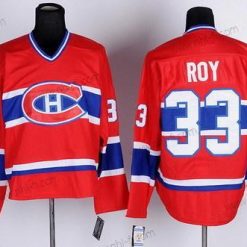 Montreal Canadiens #33 Patrick Roy Punainen Retro CCM Paita – Miesten