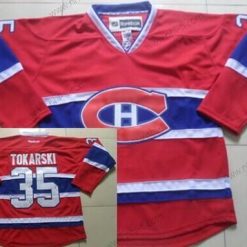 Montreal Canadiens #35 Dustin Tokarski Punainen Paita – Miesten