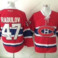 Montreal Canadiens #47 Alexander Radulov Punainen Kotiottelu Ommeltu NHL Retro Jääkiekko Paita – Miesten