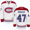 Montreal Canadiens #47 Alexander Radulov Reebok Valkoinen Jääkiekko Ommeltu NHL Paita – Miesten