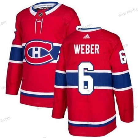 Montreal Canadiens #6 Shea Weber Punainen Kotiottelu Aito Ommeltu NHL Paita – Nuoret