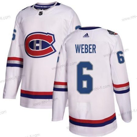 Montreal Canadiens #6 Shea Weber Valkoinen Aito 1917-2017 100th Klassinen Ommeltu NHL Paita – Nuoret