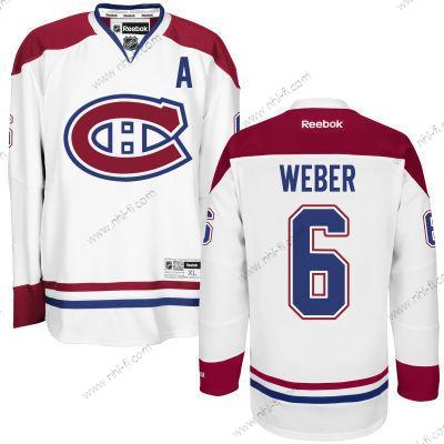 Montreal Canadiens #6 Shea Weber Valkoinen Reebok Jääkiekko Paita – Miesten