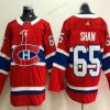 Montreal Canadiens #65 Andrew Shaw Punainen 2017-2018 Jääkiekko Ommeltu NHL Paita – Miesten