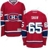 Montreal Canadiens 65 Andrew Shaw Punainen Kotiottelu Reebok NHL Jääkiekko Ommeltu Paita – Miesten