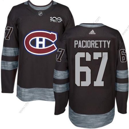 Montreal Canadiens #67 Max Pacioretty Musta 1917-2017 100th Vuosipäivä Ommeltu NHL Paita – Miesten