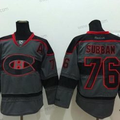 Montreal Canadiens #76 P.K. Subban Charcoal Harmaa Paita – Miesten