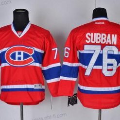 Montreal Canadiens #76 P.K. Subban Punainen Paita – Lasten