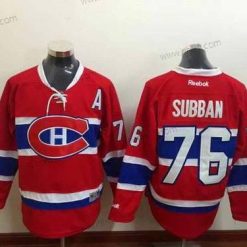 Montreal Canadiens #76 P.K. Subban Reebok Punainen 2015-16 Kotiottelu Premier NHL Paita – Miesten