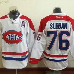 Montreal Canadiens #76 P.K. Subban Reebok Valkoinen 2015-16 Kolmas Premier NHL Paita – Miesten