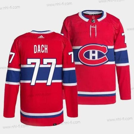 Montreal Canadiens #77 Kirby Dach Punainen Ommeltu Paita – Miesten