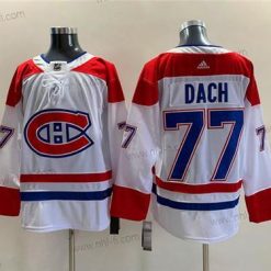 Montreal Canadiens #77 Kirby Dach Valkoinen Ommeltu Paita – Miesten