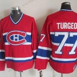 Montreal Canadiens #77 Pierre Turgeon Punainen Retro CCM Paita – Miesten