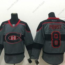 Montreal Canadiens #8 Brandon Prust Charcoal Harmaa Paita – Miesten