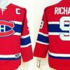 Montreal Canadiens #9 Maurice Richard Punainen Retro CCM Paita – Lasten