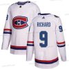 Montreal Canadiens #9 Maurice Richard Valkoinen Aito 1917-2017 100th Klassinen Ommeltu NHL Paita – Nuoret