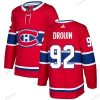 Montreal Canadiens #92 Jonathan Drouin Punainen Kotiottelu Aito Ommeltu NHL Paita – Nuoret