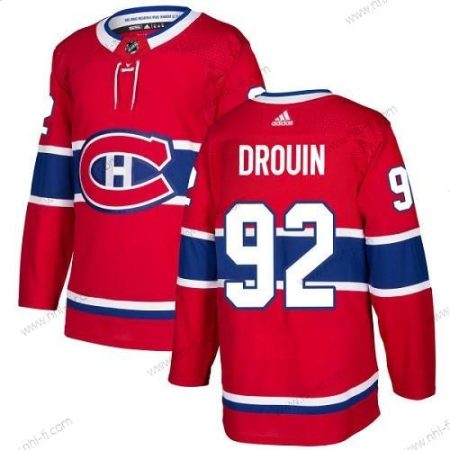 Montreal Canadiens #92 Jonathan Drouin Punainen Kotiottelu Aito Ommeltu NHL Paita – Nuoret