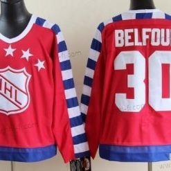 NHL 1992 All-Star #30 Ed Belfour Punainen 75Th Retro CCM Paita – Miesten